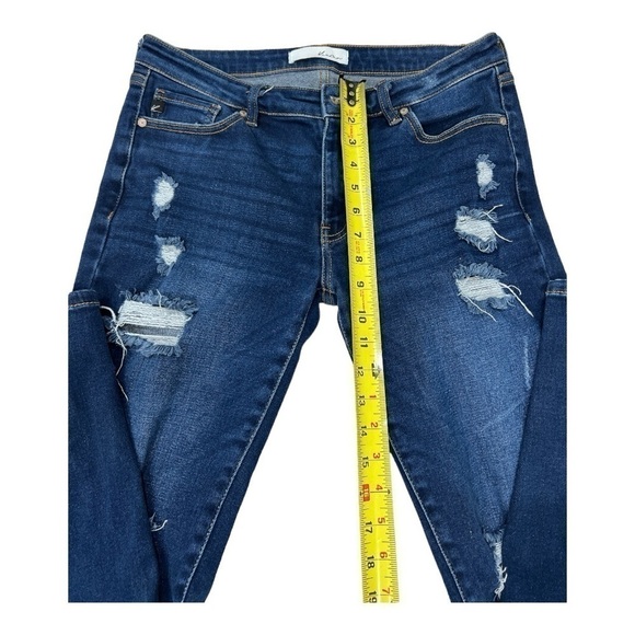 KanCan Estilo Mid Rise Distressed Skinny Jeans for Women Size 28 - Picture 7 of 13